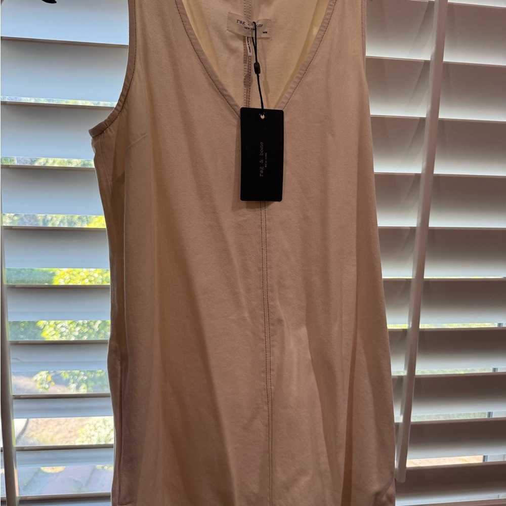 Rag & Bone cream Jean mini dress